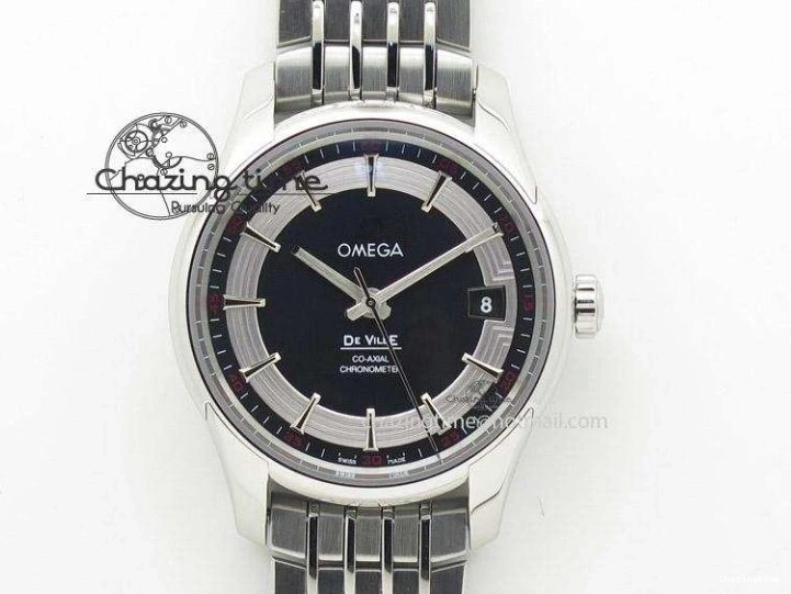 0504 Planet Ocean Master Chronometer Chrono DLC OM 1:1 Best Edition Black Dial On Nylon Strap A Chic 8103